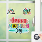 Een geliefde mama raamsticker (Huis)