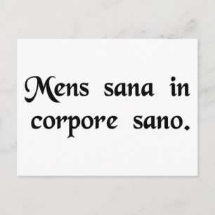 Een geluidsgeest in een geluidslichaam. briefkaart