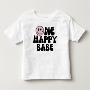 Een gelukkig babe meisje eerste verjaardag kinder shirts