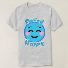 Een gelukkig gevoel emoticon t-shirt