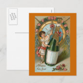 Een gelukkig nieuwjaar feestdagenkaart (Voorkant / Achterkant)