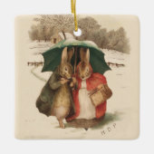 “Een gelukkig paar” van Beatrix Potter Keramisch Ornament (Voorkant)