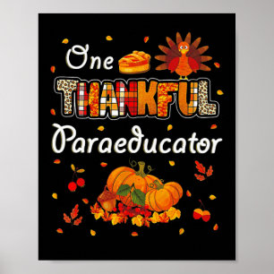 Een gelukkig paradocator Turkije Herfst Pumpkin da Poster