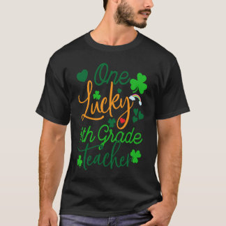 Een gelukkige 4e klas leraar St Patricku2019s Dag T-shirt