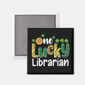 Een gelukkige bibliothecaris school St Patrick's D Magneet (Voorkant / Achterkant)