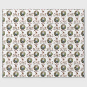 Een gelukkige camper 1e verjaardag foto inpakpapie cadeaupapier (Vlak)