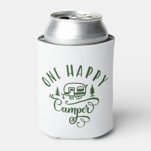 Een gelukkige camper 1e verjaardagsfeestje blikjeskoeler (Blikje Voorkant)
