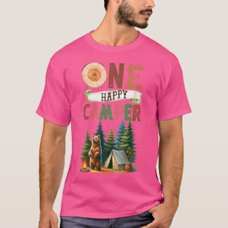 Een gelukkige Camper Eerste Verjaardag Familie Cam T-shirt