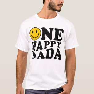 Een Gelukkige Dada Geel Matching Een Familie Verja T-shirt