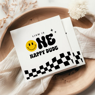 EEN Gelukkige Dude 1e Verjaardagsfeest Servetten