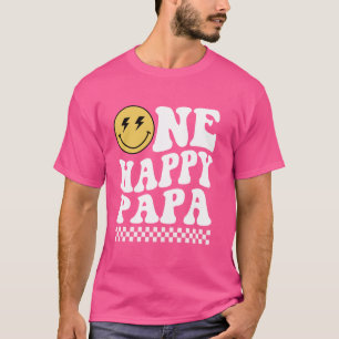 Een gelukkige Dude Papa 1e verjaardag familie matc T-shirt