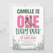 EEN gelukkige eend eerste verjaardag Kaart (Voorkant)