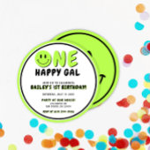 Een Gelukkige Gal 1e Verjaardag Smiley Gezicht Kaart
