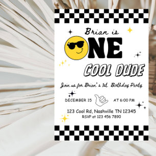 Eén Gelukkige Kerel – Cool & Leuk Jongensfeestje 1 Kaart