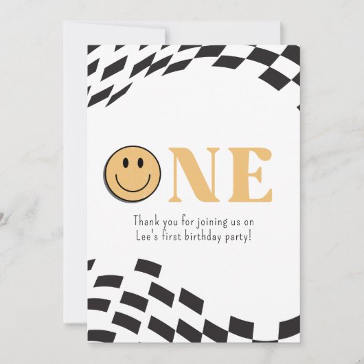 Een gelukkige kerel dank je kaart (Voorkant)