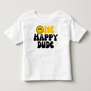 Eén Gelukkige Kerel Eerste Verjaardag Kinder Shirts