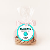 Een gelukkige kerel/Gal Blue Smiley dank u Bedankjes Labels