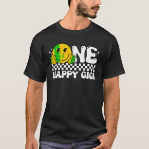 Een gelukkige kerel Gigi Groovy 1e verjaardag fami T-shirt