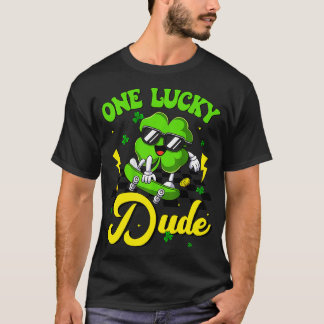 Een gelukkige kerel Grappig St Patricks Day Skateb T-shirt