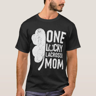 Een gelukkige Lacrosse Mama Grappig Matching St Pa T-shirt