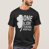 Een gelukkige leraar assistent Matching St Patrick T-shirt (Voorkant)
