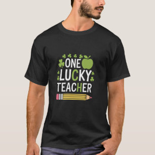 Een gelukkige leraar Klaverappel Grafisch T-shirt
