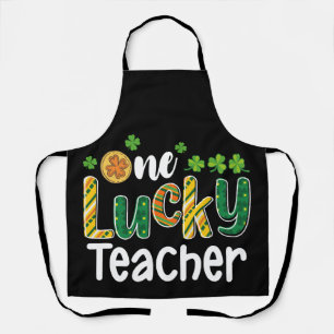 Een gelukkige leraar School St. Patrick's Day Schort