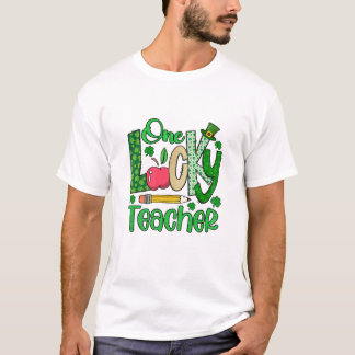 Een gelukkige leraar Shamrock T-shirt