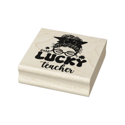 Eén Gelukkige Leraar - St. Patrick's Day Rubberstempel (Stempel)