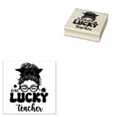 Eén Gelukkige Leraar - St. Patrick's Day Rubberstempel (Gestempeld)