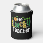 Een gelukkige lerarenschool St Patrick's Day Blikjeskoeler (Blikje Voorkant)