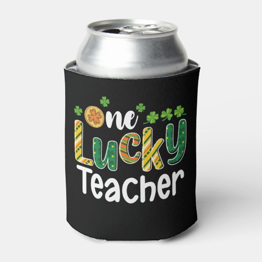 Een gelukkige lerarenschool St Patrick's Day Blikjeskoeler (Blikje Voorkant)