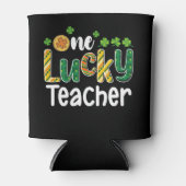 Een gelukkige lerarenschool St Patrick's Day Blikjeskoeler (Voorkant)