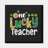 Een gelukkige lerarenschool St Patrick's Day Magneet (Voorkant)