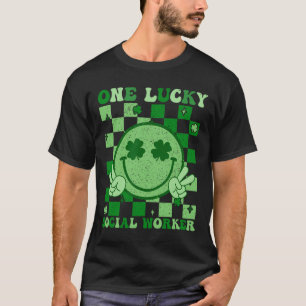 Een gelukkige maatschappelijk werker Groovy St. Pa T-shirt