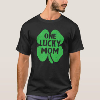 Een gelukkige mam St Patricks Day Mammie Shamrock  T-shirt
