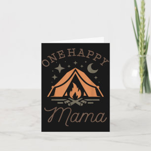 Eén gelukkige mama-camping 1e verjaardag camping f kaart