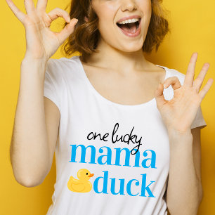 Een gelukkige mama eend 1e verjaardag viering t-shirt
