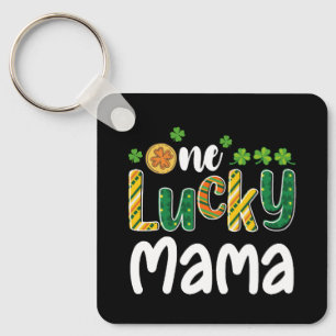 Een gelukkige Mama Matching Familie St Patrick's D Sleutelhanger