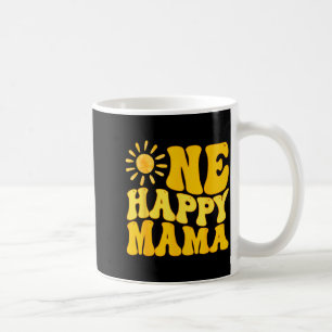 Eén Gelukkige Mama Verjaardag Eerste Reis Rond De Koffiemok