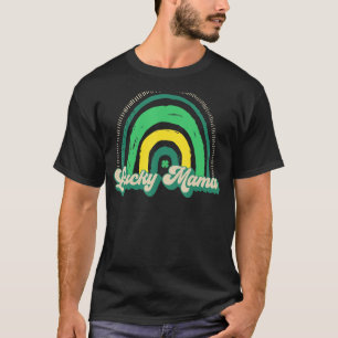Een gelukkige mama voor pasgeboren St Patrick Preg T-shirt