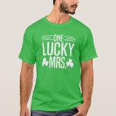 Een gelukkige mevrouw St. Patricks Day Irish Shamr T-shirt (Voorkant)