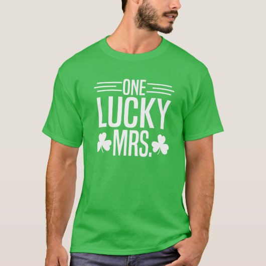 Een gelukkige mevrouw St. Patricks Day Irish Shamr T-shirt (Voorkant)