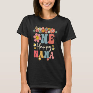 Een gelukkige Nana 1e verjaardag familie Matching T-shirt