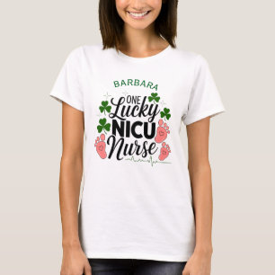 Een gelukkige NICU-verpleegkundige - Custom St. Pa T-shirt