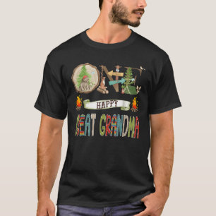 Een Gelukkige Oma Camper 1e Verjaardag Campin T-shirt