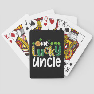 Een gelukkige oom die overeenkomt met familie St P Pokerkaarten