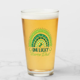 Een gelukkige Paard Pap Ruitersport St. Patrick's  Glas