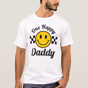 Een Gelukkige Papa Gele Glimlach Verjaardag Matchi T-shirt