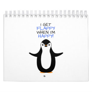 Een gelukkige pinguïn kalender